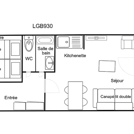 Apartmán 2 Pieces Confortable, Skis Aux Pieds, Proche Commerces, 4 Pers, Balcon, Tv - Fr-1-182a-27 Courchevel
