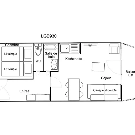 2 Pieces Confortable, Skis Aux Pieds, Proche Commerces, 4 Pers, Balcon, Tv - Fr-1-182a-27 Apartmán *