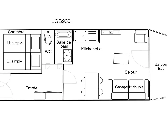 Apartament 2 Pieces Confortable, Skis Aux Pieds, Proche Commerces, 4 Pers, Balcon, Tv - Fr-1-182a-27 Courchevel